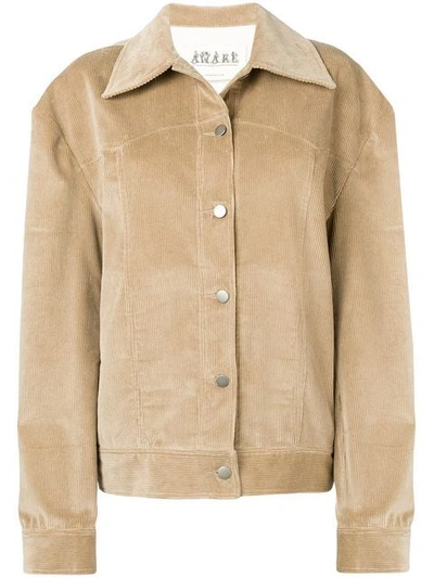 A.w.a.k.e. Oversized Cotton-corduroy Jacket In Brown