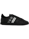 Dsquared2 Maple Leaf Sneakers In Black