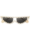 GUCCI EMBELLISHED CAT EYE SUNGLASSES