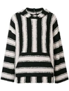 AMIRI STRIPED KNITTED TOP