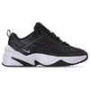 Nike Women's M2k Tekno Casual Shoes In Black Size 9.0 Leather In Black