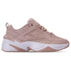 NIKE WOMEN'S M2K TEKNO CASUAL SHOES, PINK - SIZE 10.5,2477468