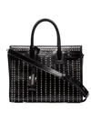 SAINT LAURENT SAINT LAURENT BLACK SAC DE JOUR BABY STUD EMBELLISHED LEATHER TOTE