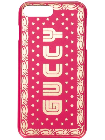 Gucci Guccy Iphone 8 Plus手机壳 - 黄色 In Red