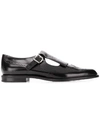 TOD'S TOD'S SIDE-BUCKLE BROGUES - BLACK