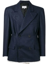 MAISON MARGIELA double breasted pinstripe blazer