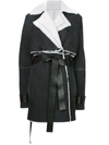BEN TAVERNITI UNRAVEL PROJECT SHEARLING DOUBLE TRENCH COAT