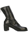 GUIDI GUIDI ZIP-UP ANKLE BOOTS - 黑色
