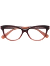 GUCCI CONTRAST CAT-EYE GLASSES