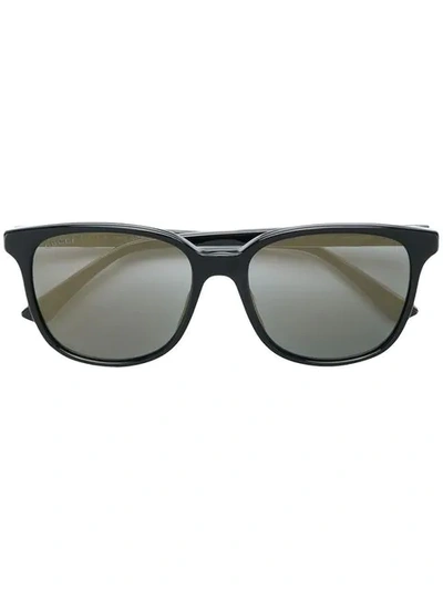 Gucci Square Tinted Sunglasses In Black