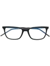 SAINT LAURENT SAINT LAURENT EYEWEAR RECTANGULAR SHAPED GLASSES - 黑色