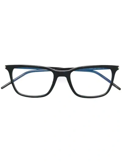Saint Laurent Eyewear Rectangular Shaped Glasses - 黑色 In Black