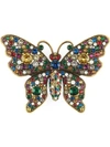 GUCCI CRYSTAL STUDDED BUTTERFLY BROOCH