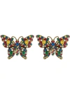 GUCCI Crystal studded butterfly earrings