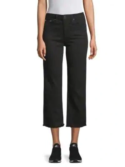 Alice And Olivia Perfect Cropped Kick Jeans In Night Fever