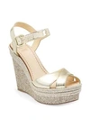 CHRISTIAN LOUBOUTIN Almeria 120 Mirrored Espadrille Platform Wedge Sandals