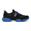 PRADA Black & Blue Cloudbust Sneakers