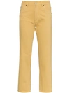 JACQUEMUS HIGH RISE CROPPED JEANS