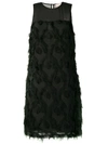 MICHAEL MICHAEL KORS FEATHER EMBROIDERED SHIFT DRESS