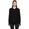 BORIS BIDJAN SABERI BORIS BIDJAN SABERI BLACK CASHMERE V-NECK jumper