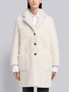 THOM BROWNE THOM BROWNE REVERSIBLE DYED SHEARLING SACK OVERCOAT,FOC394A0282112706483