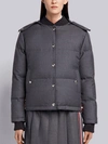 THOM BROWNE THOM BROWNE STRIPED DOWN FILL BOMBER JACKET,FBD006X0353212706472