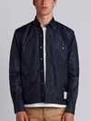 Thom Browne Mesh-lined Ripstop Shirt In Blue