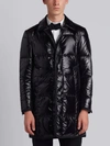 THOM BROWNE THOM BROWNE QUILTED DOWN SATIN TECH OVERCOAT,MOD001Y0286012546498