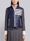 THOM BROWNE THOM BROWNE SATIN-FINISHED QUILTED DOWN FILL waistcoat IN NYLON TECH,FVD001X0286012706533