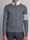 Thom Browne Milano Stitch Pullover In Grey