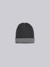 THOM BROWNE THOM BROWNE CHUNKY CABLE CASHMERE HAT,MKH037A0001112559683