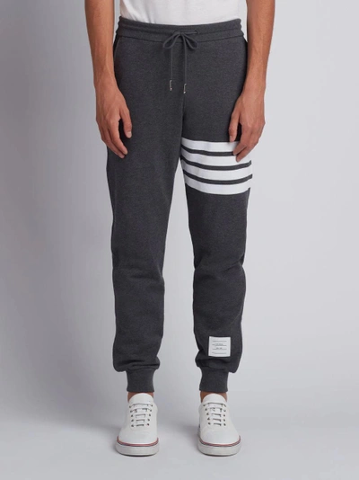 Thom Browne Engineered 4 Bar Jersey Sweatpant In Gray