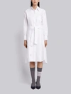 THOM BROWNE THOM BROWNE BELTED A-LINE OXFORD SHIRTDRESS,FDS764A0013912706338
