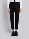 Thom Browne Seamed Elastic Stripe Skinny Wool Trouser In Black