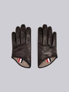 THOM BROWNE THOM BROWNE CASHMERE-LINED LEATHER GLOVES,FGF007A0020112725835