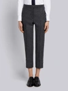 THOM BROWNE THOM BROWNE BUTTON VENT PINTUCK SHETLAND WOOL TROUSER,FTC216A0379312706574