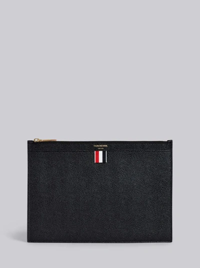 Thom Browne Small Tablet Clutch In Black