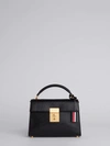 THOM BROWNE THOM BROWNE MRS. THOM JR. UNSTRUCTURED LUCIDO BAG,FAP101A0354212476410