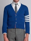 Thom Browne 4-bar Short Cardigan In Blue