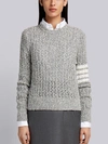 THOM BROWNE THOM BROWNE WOOL BLEND CREWNECK PULLOVER,FKA158B0431912706425