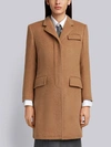 THOM BROWNE THOM BROWNE CLASSIC CHESTERFIELD OVERCOAT IN CAMEL HAIR,FOC300A0092112706477