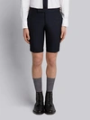 THOM BROWNE THOM BROWNE 学院制服平织面料反面裤脚三色织边低腰修身短裤,MTC043A0287212546523