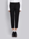 THOM BROWNE THOM BROWNE CHENILLE BANKER STRIPE LOWRISE SKINNY TROUSER WITH GROSGRAIN TUXEDO STRIPE,FTC025B0414312856588