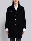 THOM BROWNE THOM BROWNE REVERSIBLE SACK OVERCOAT IN DYED SHEARLING,FOC394A0282112706484