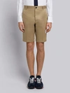 THOM BROWNE COTTON TWILL UNCONSTRUCTED CHINO SHORTS,MTU191A0378812559503