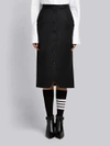 THOM BROWNE THOM BROWNE PINTUCK CUTAWAY PENCIL SKIRT IN CAVALRY TWILL,FGC508A0015512706550