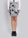 THOM BROWNE THOM BROWNE BOUCLE ROSE JACQUARD MINI SKIRT,FKK031A0001412856555