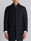 THOM BROWNE THOM BROWNE QUILTED DOWN SUPER 130S OVERCOAT,MOD001X0243012372678