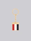 THOM BROWNE THOM BROWNE GROSGRAIN BRASS KEYRING,MZK035A0176312559682