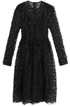 DOLCE & GABBANA WOMAN EMBELLISHED LACE DRESS BLACK,GB 14693524283472946